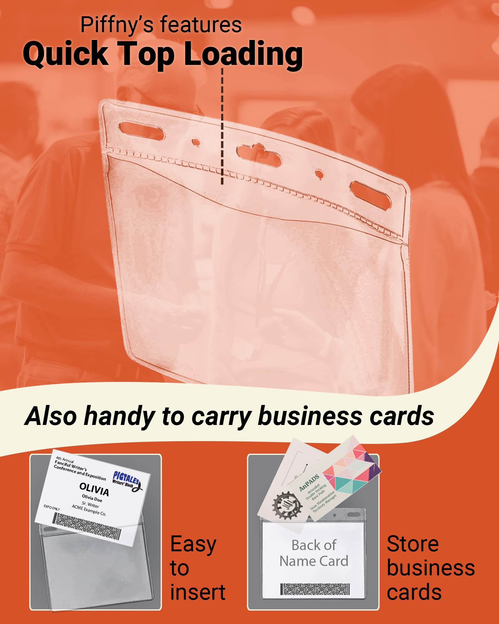 Piffny funda junto a tarjetas tamaño crédito para comparar dimensiones