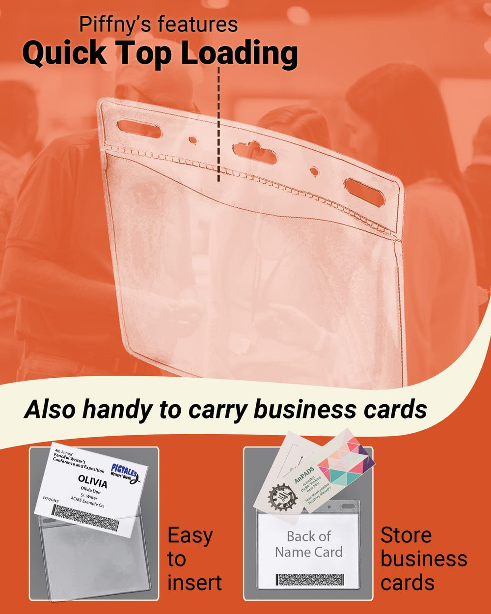Piffny funda junto a tarjetas tamaño crédito para comparar dimensiones