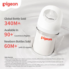 PIGEON tetina de silicona en primer plano que facilita la succión natural