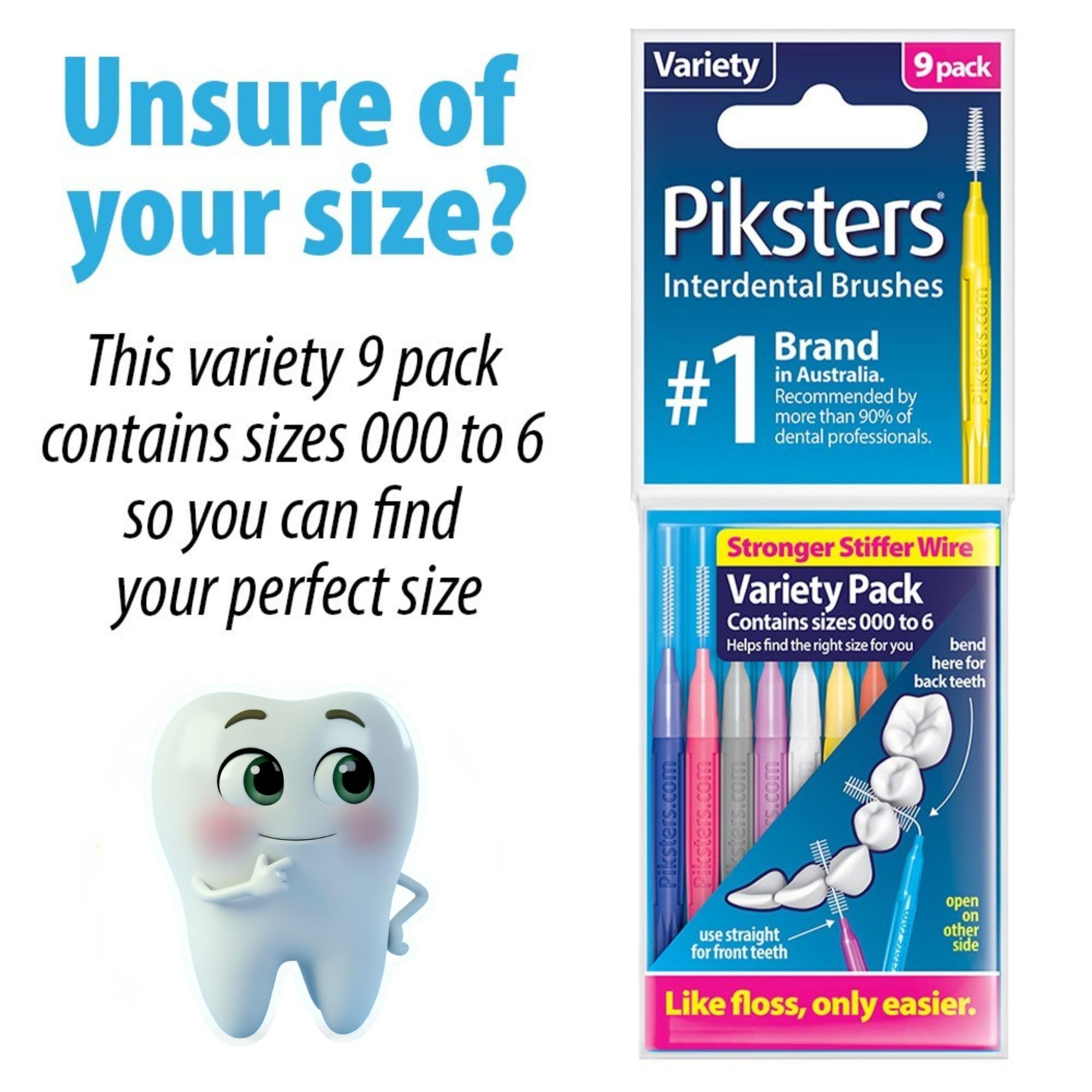 Piksters cepillo interdental sostenido en mano para escala