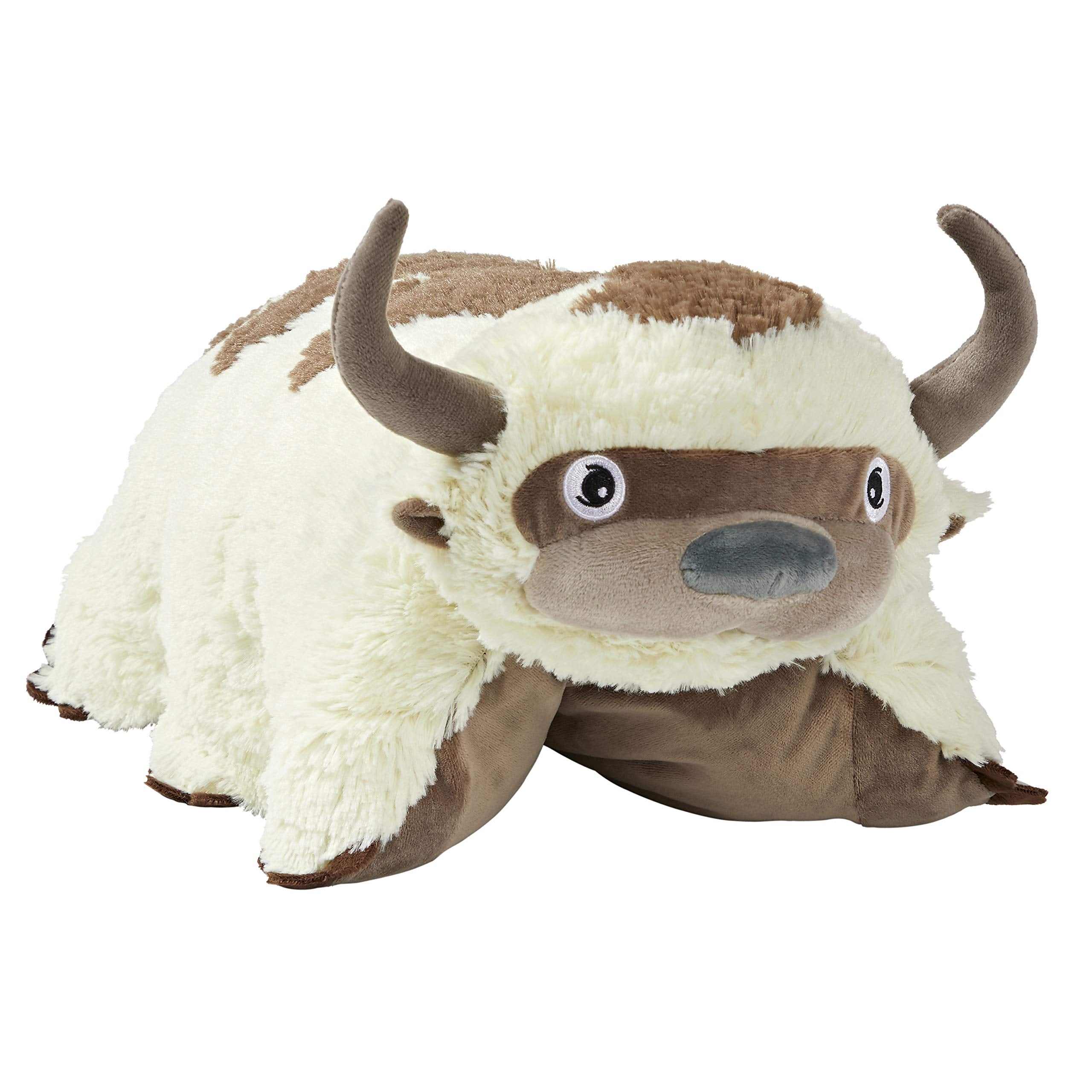 Pillow Pets Appa frontal con embalaje, muestra oficial y aspecto detallado