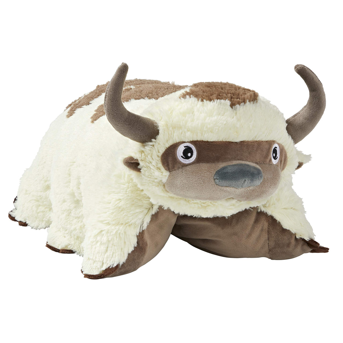Pillow Pets Appa frontal con embalaje, muestra oficial y aspecto detallado