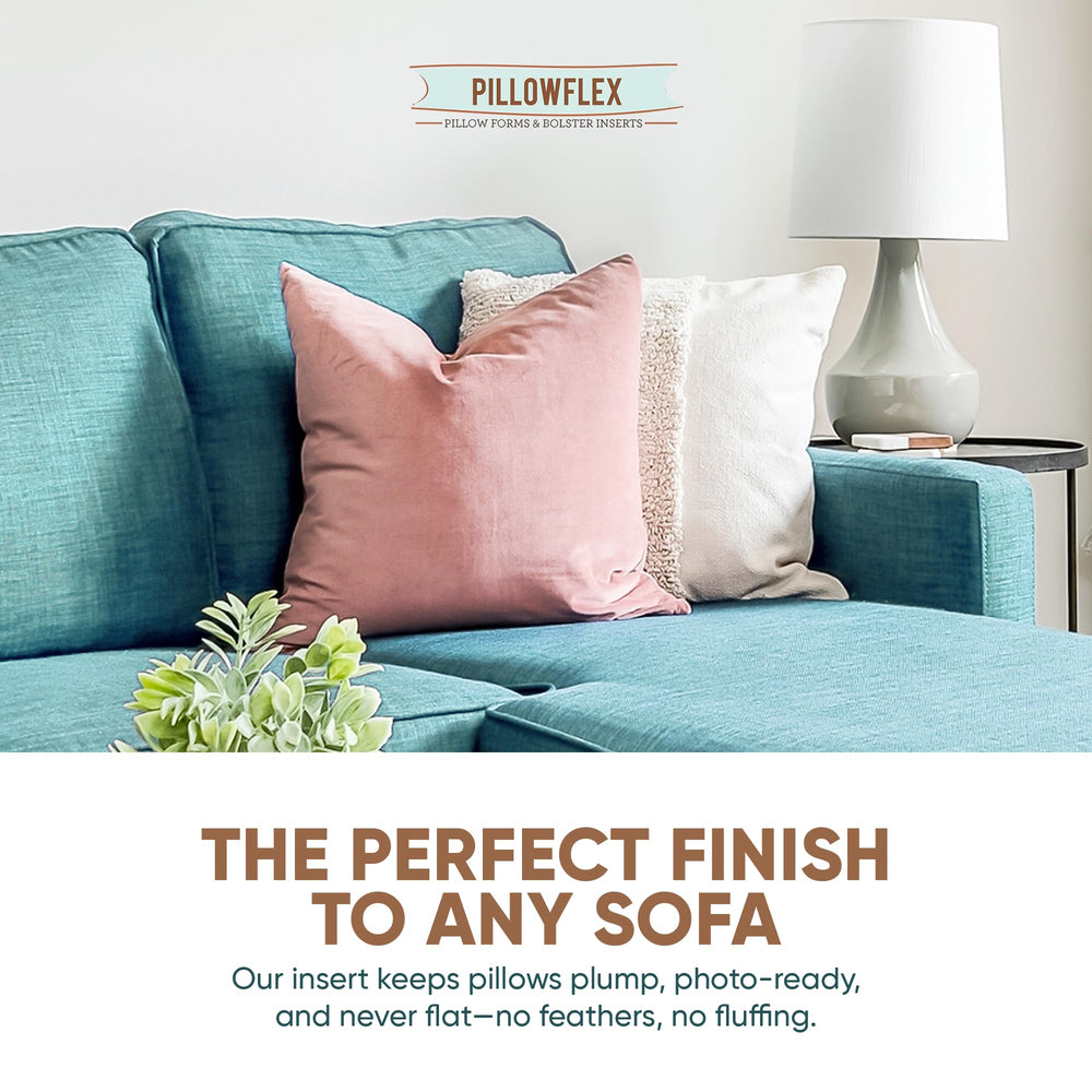 Pillowflex detalle de costuras que ilustra construcción resistente y duradera