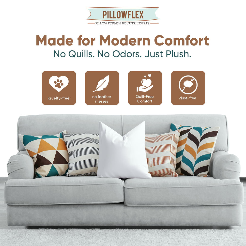 Pillowflex esquinas definidas para fundas 18x18 con buen efecto volumétrico