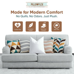 Pillowflex esquinas definidas para fundas 18x18 con buen efecto volumétrico