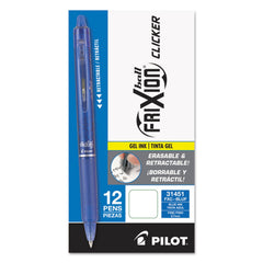 PILOT FriXion Clicker primer plano de la empuñadura de goma para comodidad en escritura prolongada