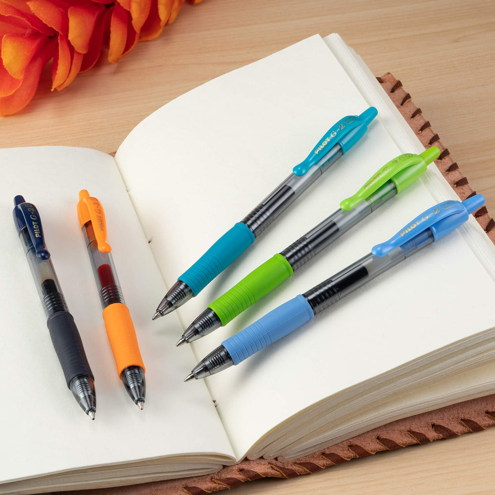 PILOT G2 assortment spread displaying vivid colors for organization and art