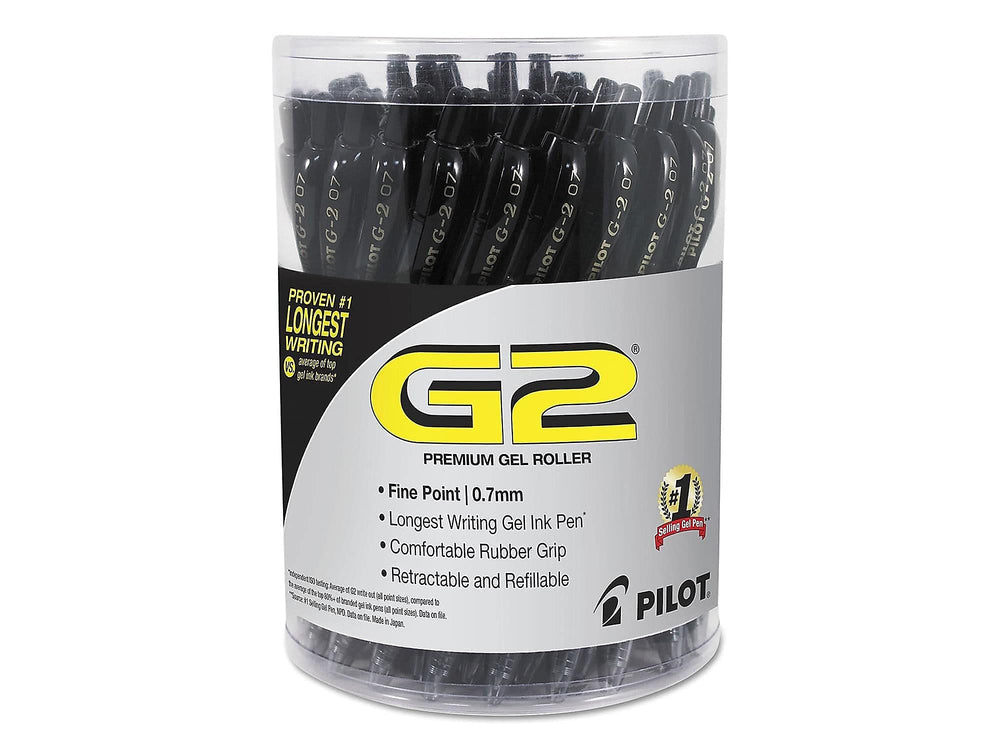 PILOT G2 primer plano de la punta 0,7 mm mostrando trazo fino y preciso