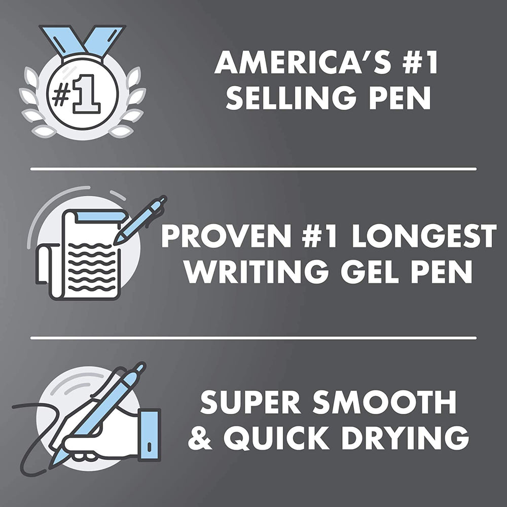 PILOT G2 refill components displayed illustrating refillable, cost-saving benefit