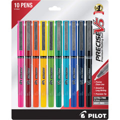 PILOT Precise V5 comparación de tamaño con una mano para mostrar ergonomía y portabilidad