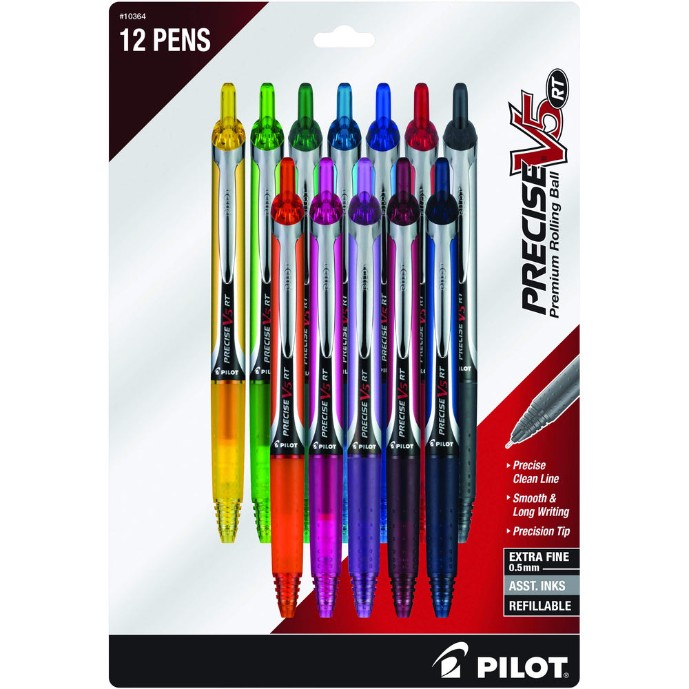 PILOT pack front view showing 12 assorted pens for organized writing