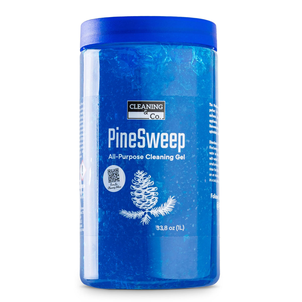 PineSweep frente del envase mostrando el diseño y volumen práctico