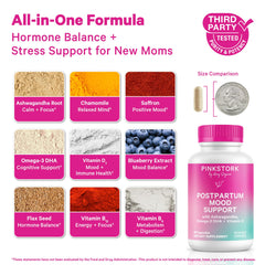 Etiqueta de Pink Stork con lista de ingredientes visibles para mayor transparencia