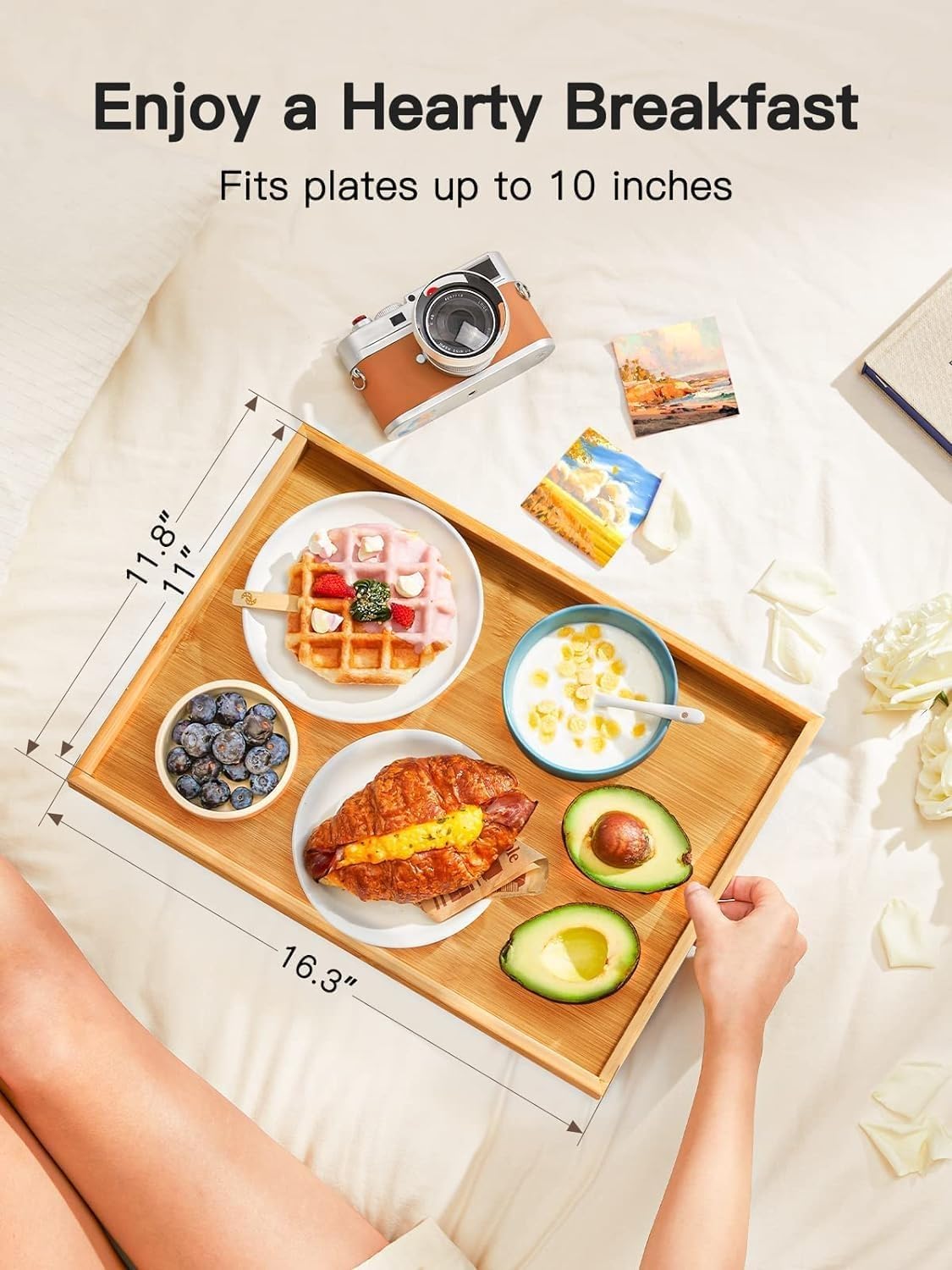 Pipishell bandeja con portátil como escritorio portátil para trabajo cómodo
