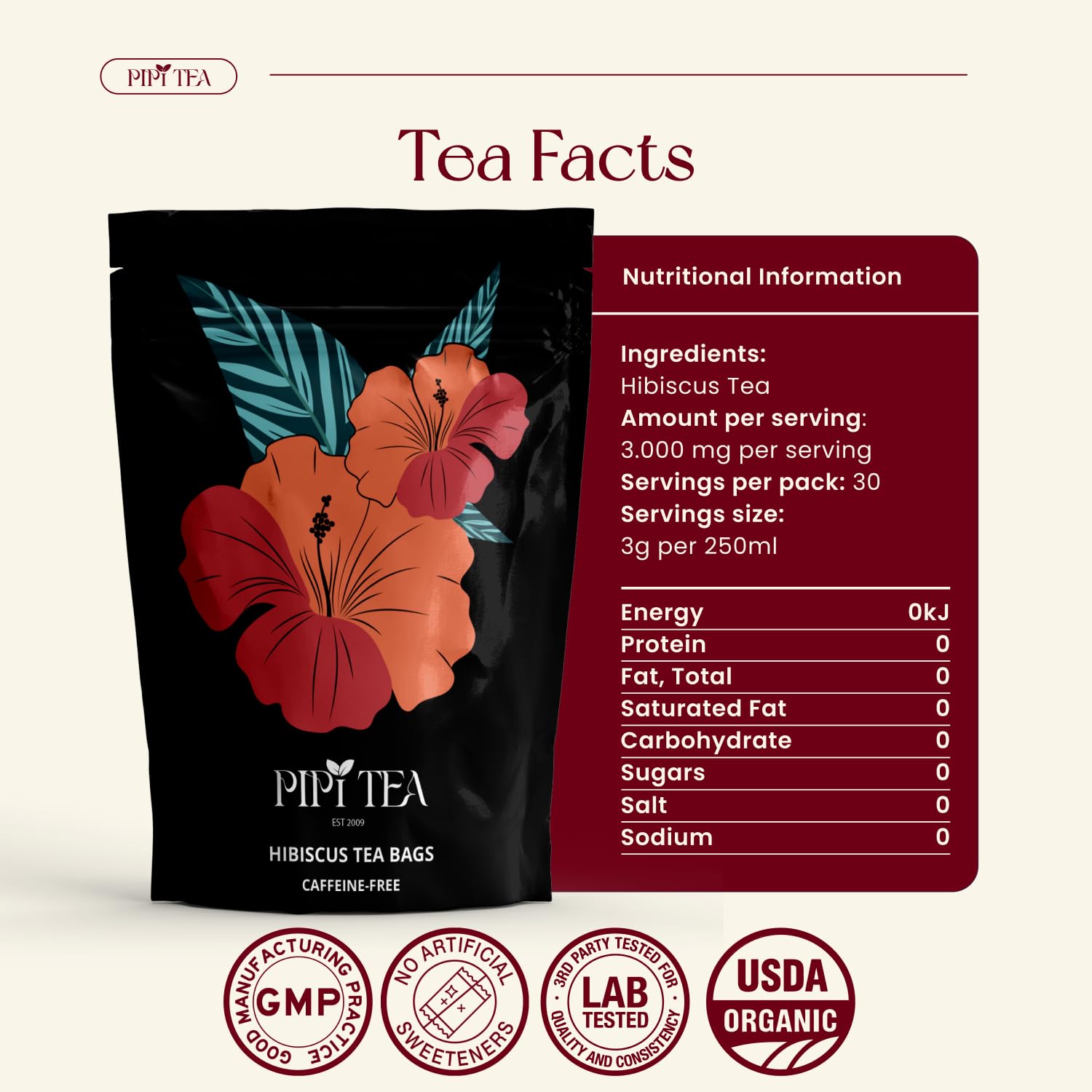 PiPi Tea escena de estilo de vida con la infusión en cocina luminosa