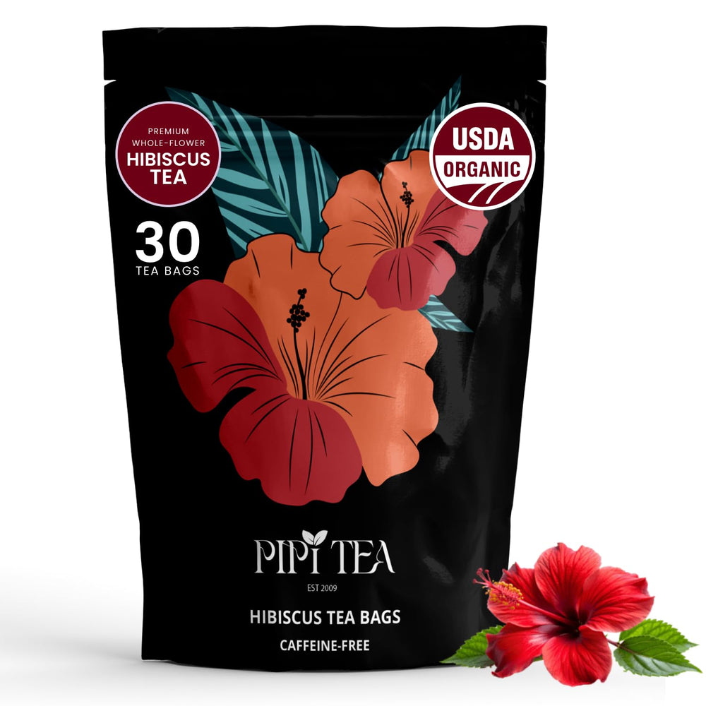 PiPi Tea frente del paquete mostrando diseño y peso, ideal para elegir calidad