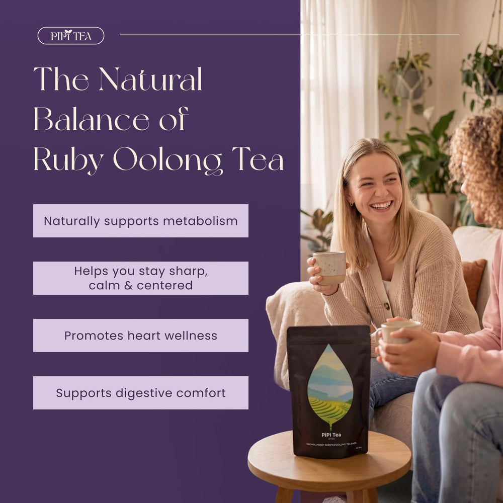 PiPi Tea etiqueta y cierre del envase, fácil almacenamiento