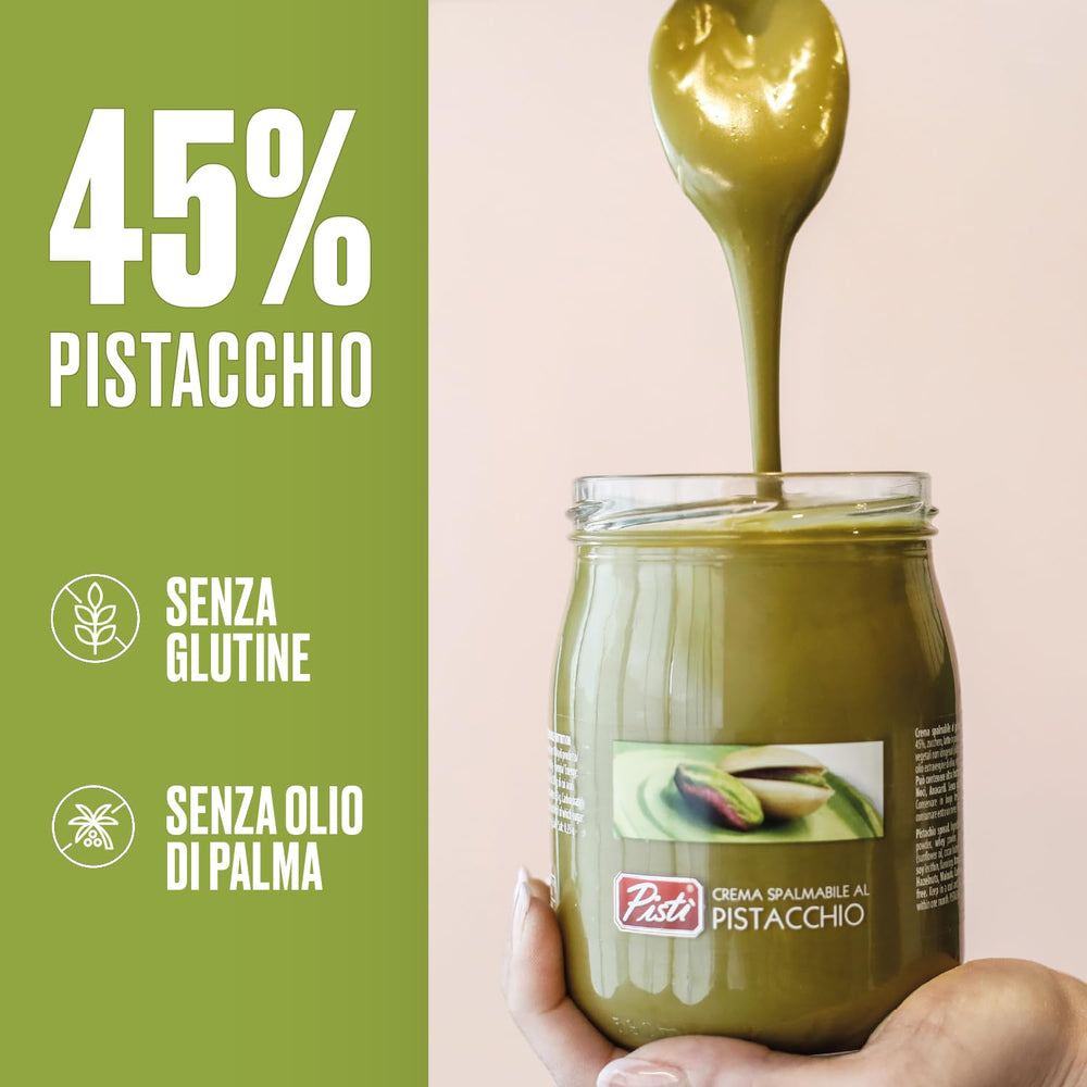 Pistì etiqueta del producto destacando origen Sicilia, confianza en calidad artesanal