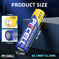 PKCELL primer plano del terminal de la pila AAA que muestra calidad y acabado
