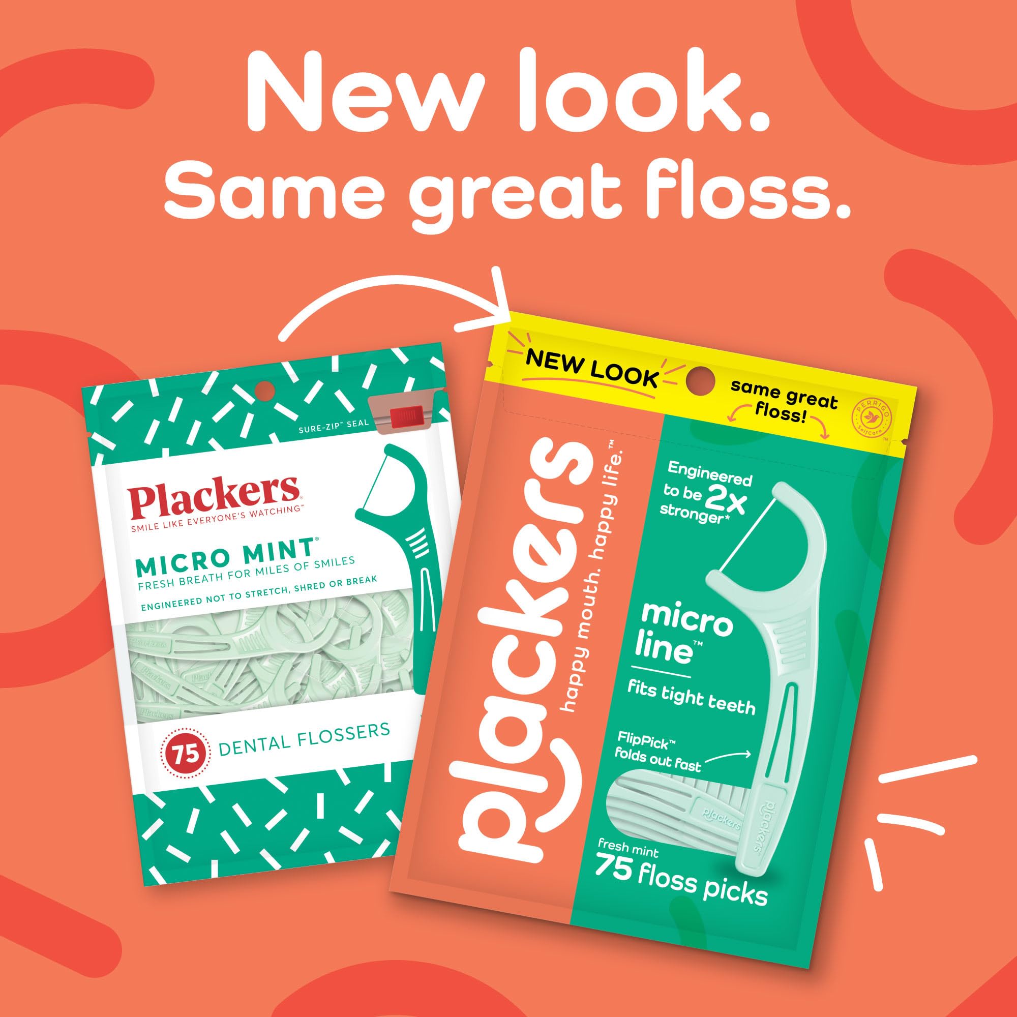 Plackers detalle del hilo Tuffloss resistente para limpieza efectiva