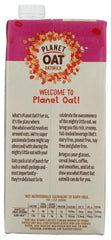 Planet Oat vertido en vaso para café, cremosidad visible y buena textura para bebidas