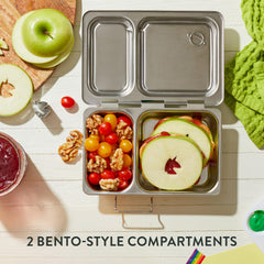 PlanetBox Shuttle vista interior con compartimentos para comidas balanceadas