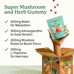 Plant People bolsa resellable abierta con gomitas dentro, beneficio conservación fresca