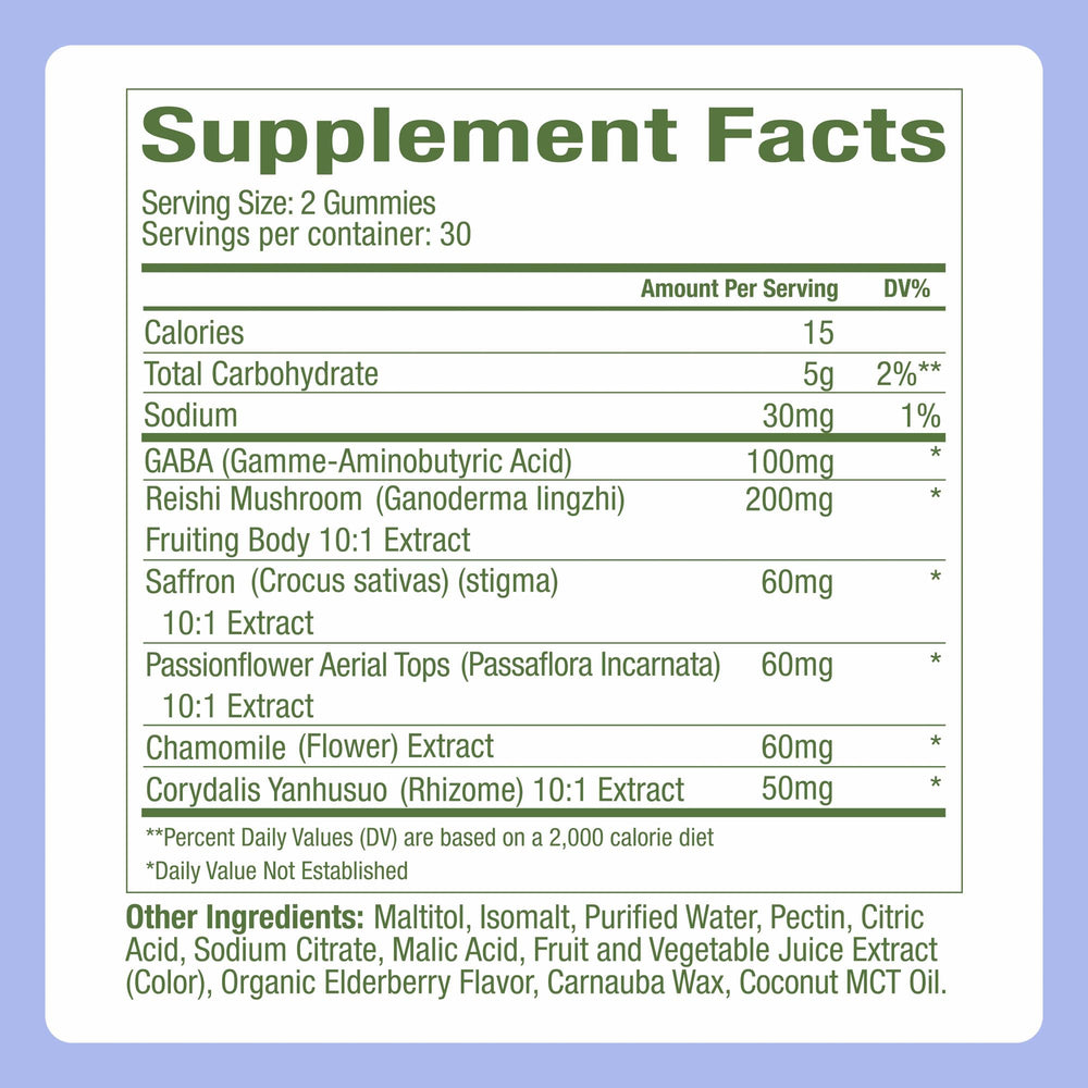 Plant People: etiqueta nutricional legible de WonderSleep con lista clara de ingredientes