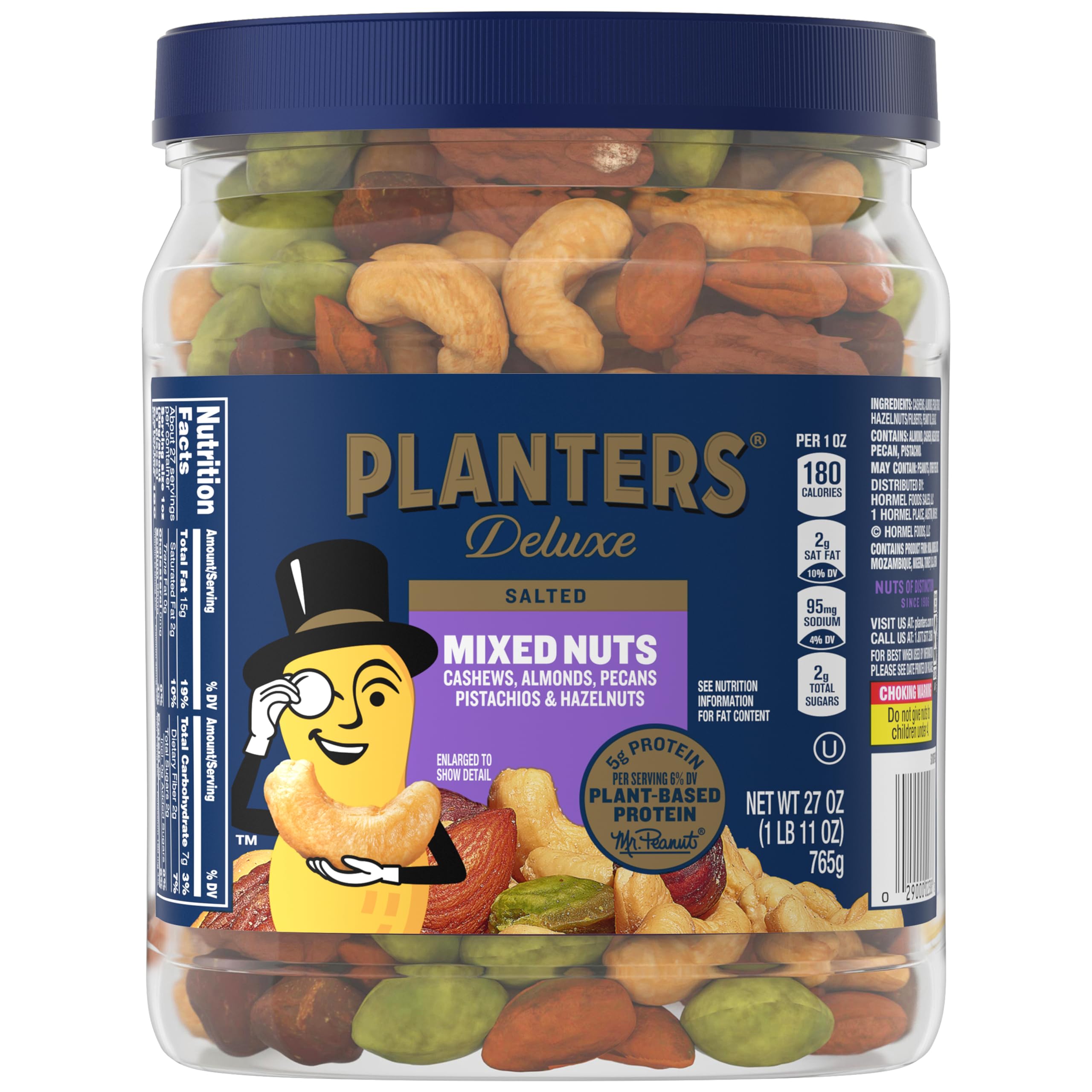 PLANTERS envase frontal mostrando mezcla y beneficio de frescura