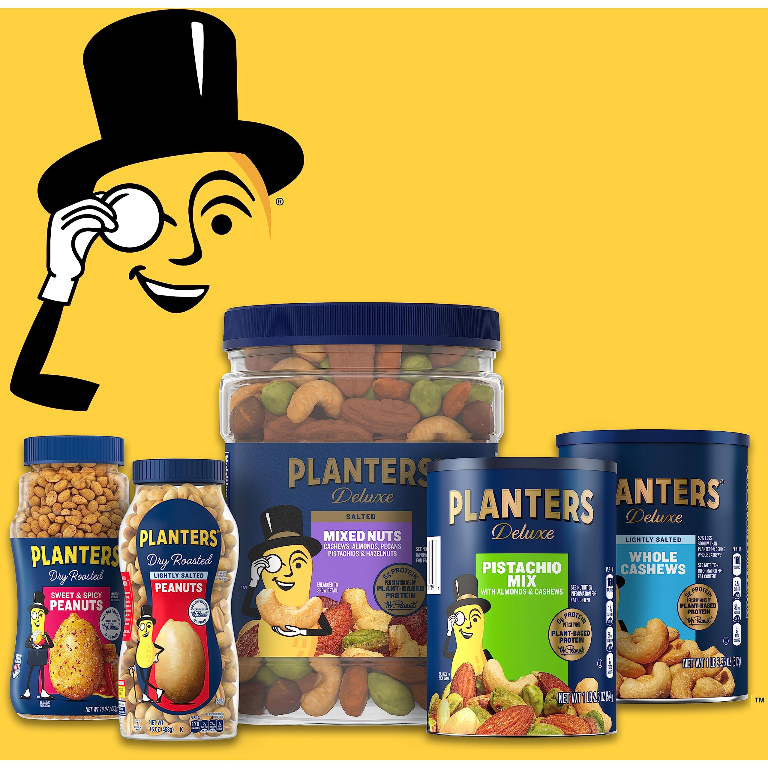 PLANTERS etiqueta nutricional mostrando información clara y práctica