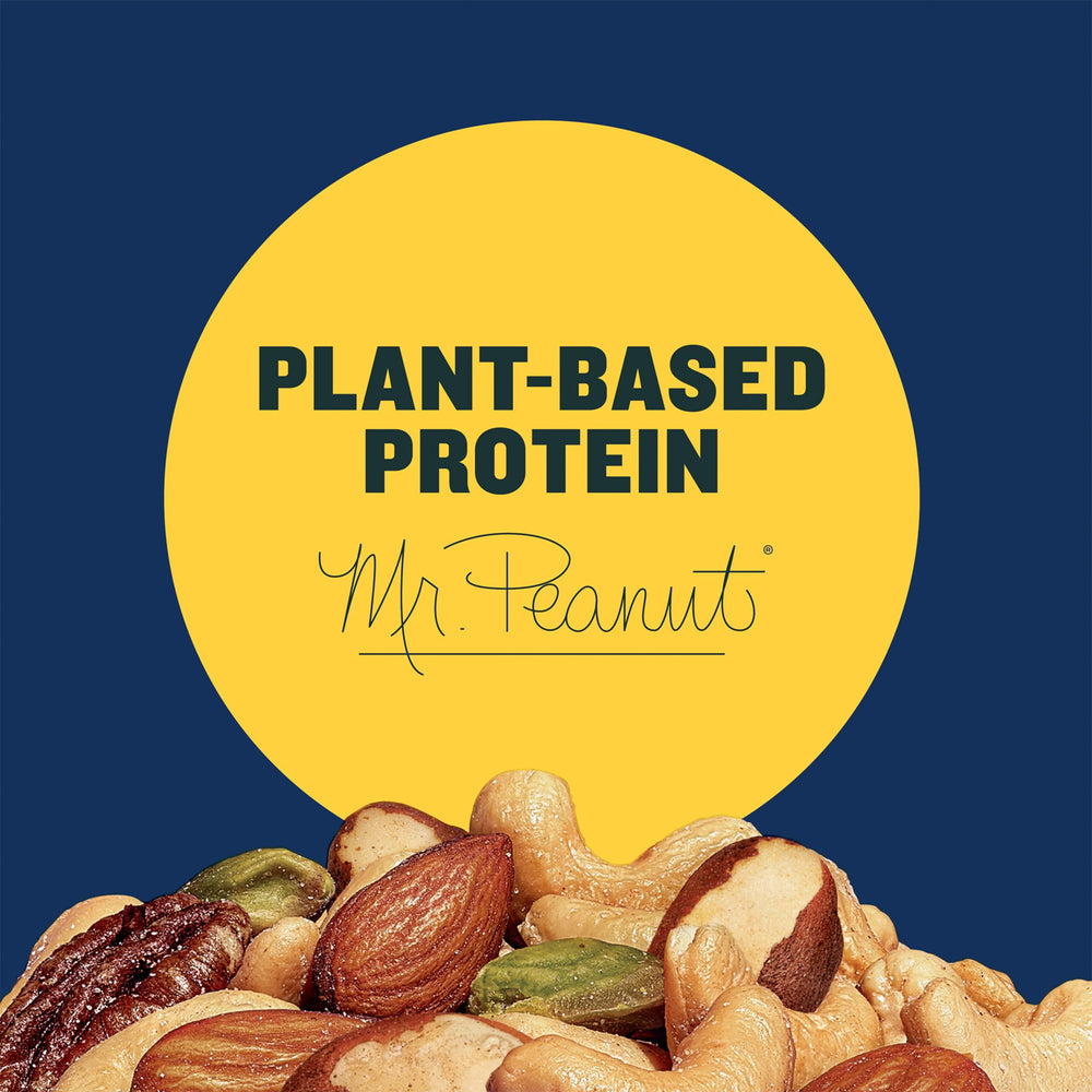 PLANTERS tapa resellable cerrada preservando frescura y facil transporte