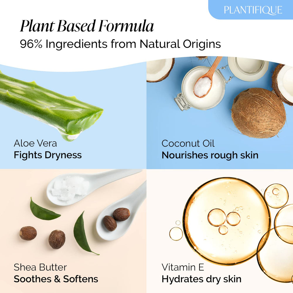 PLANTIFIQUE ingredientes naturales aceite de coco karité macadamia para nutrición