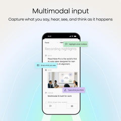 Plaud NotePin S con los cuatro accesorios incluidos para distintas formas de uso