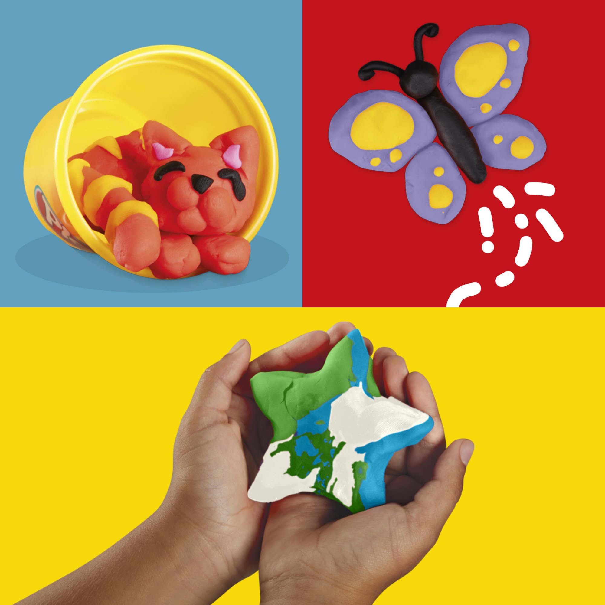 Play‑Doh niños modelando en actividad infantil supervisada