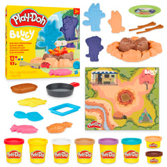 Play‑Doh empaque frontal mostrando contenido y beneficios creativos