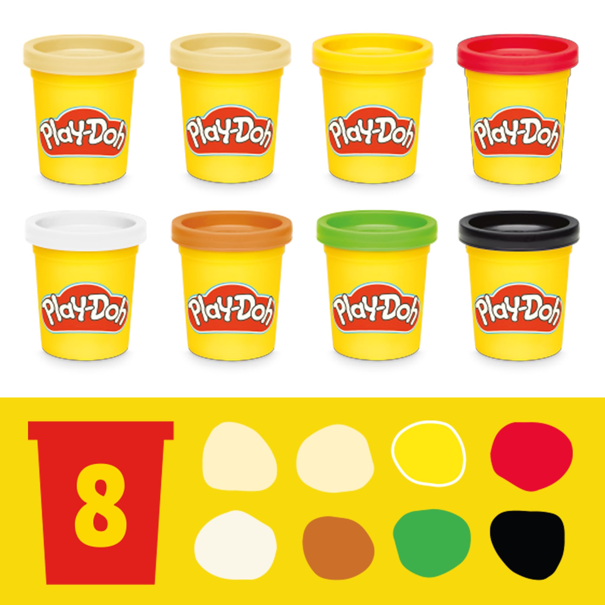 Play-Doh cuatro cajas de cartón apiladas para entregar pizzas imaginarias