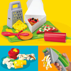 Play-Doh latas de masa en colores variados para crear corteza y toppings