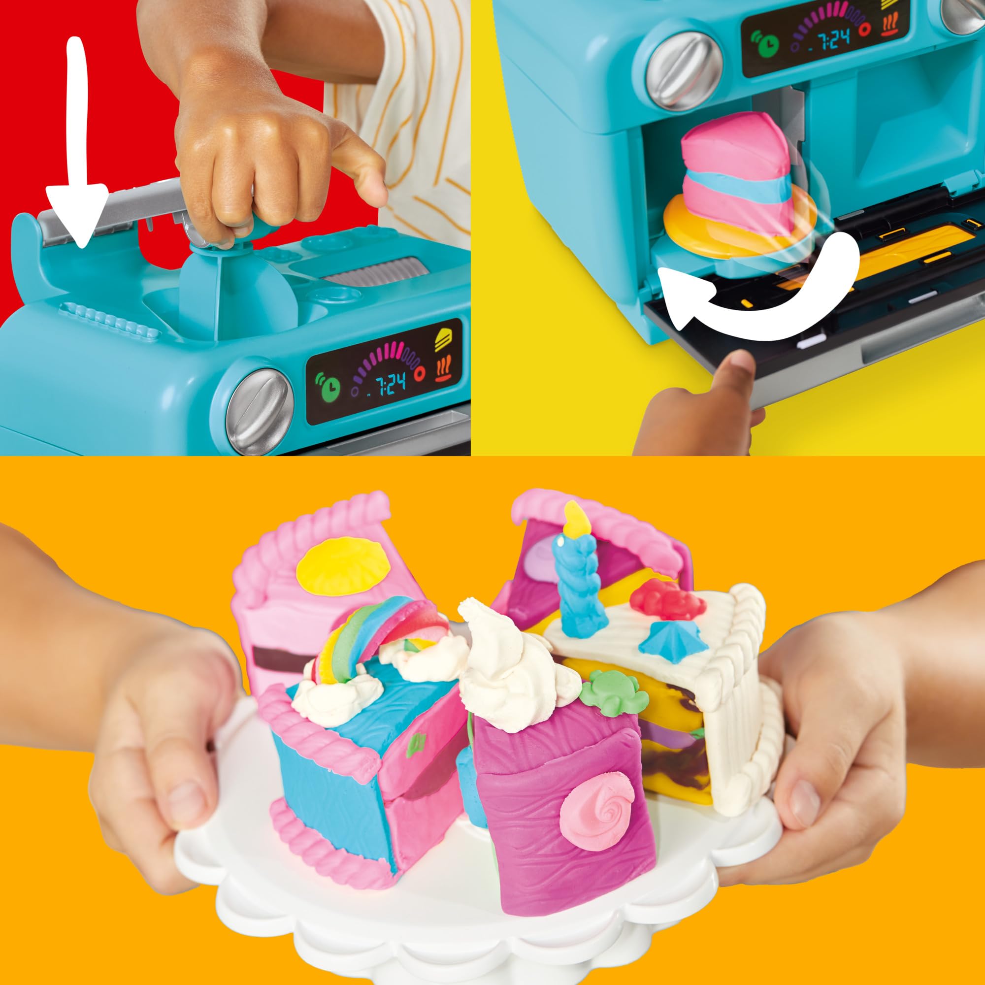Play-Doh empaque lateral con información de edad y contenido del kit