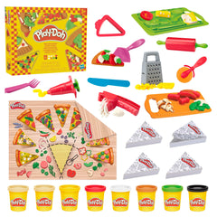 Play-Doh caja frontal del set mostrando componentes y diversión creativa