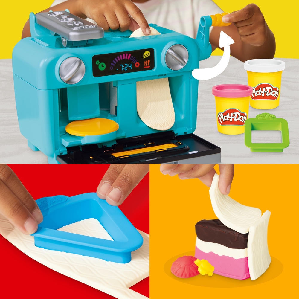 Play-Doh rodillo de glaseado en uso mostrando cobertura texturizada