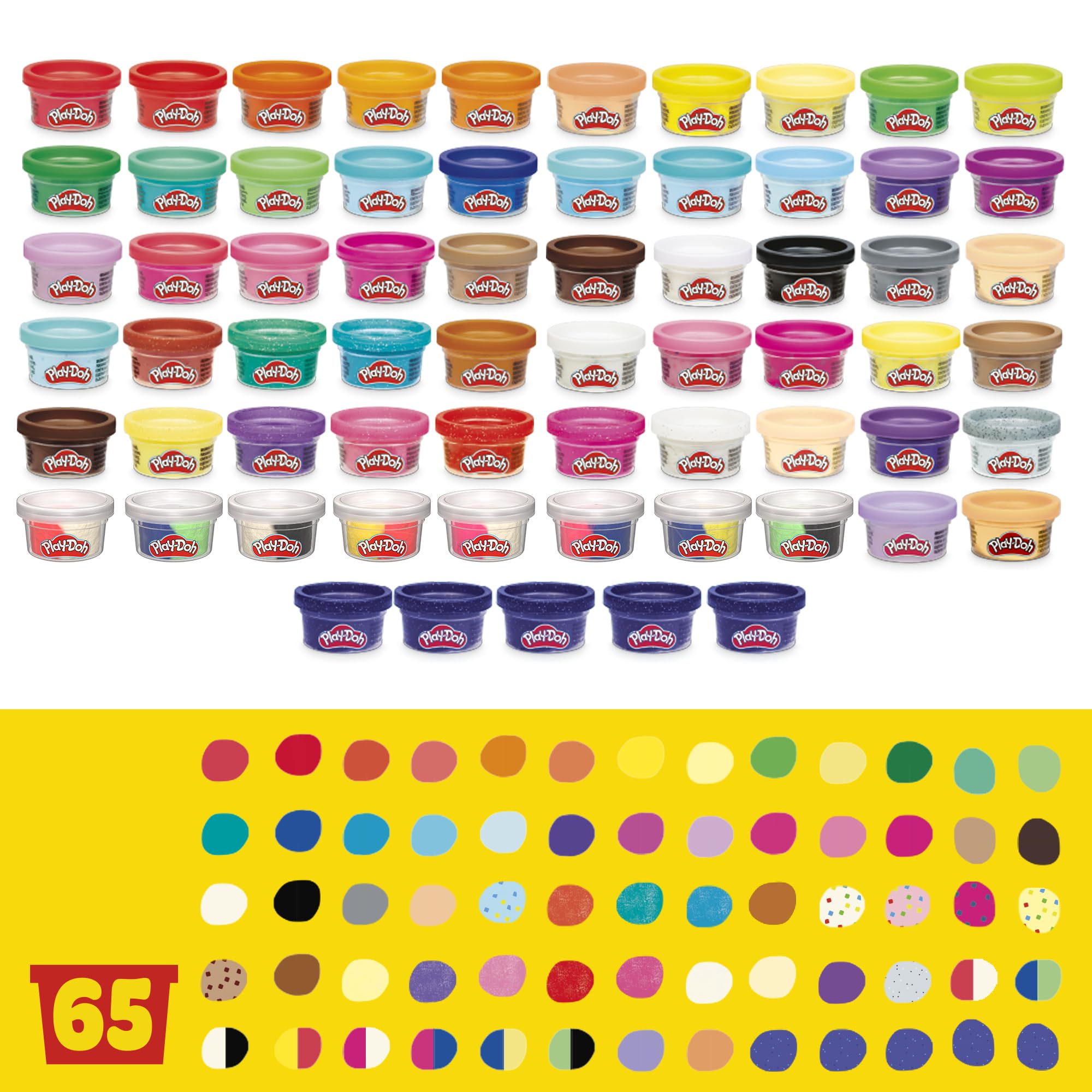 Play‑Doh transparent 1‑ounce can closeup showing clear lid and color inside