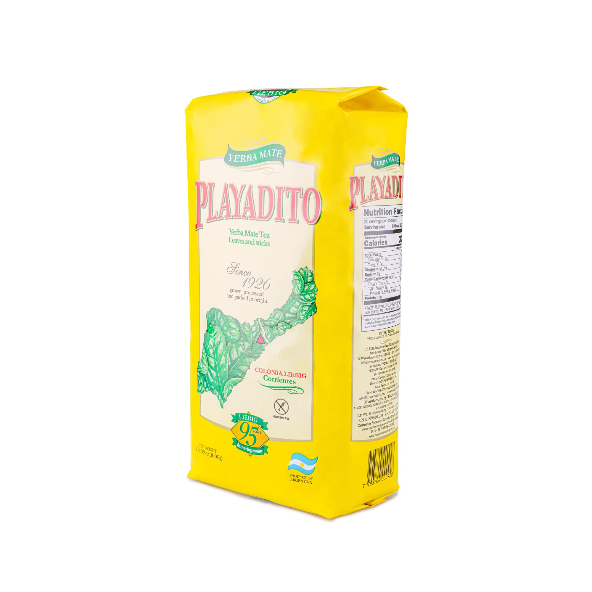 Playadito detalle de textura y hojas para mate, consistencia y sabor uniforme