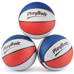 PlayBolt frente del pack de 3 pelotas mostrando color naranja y tamaño