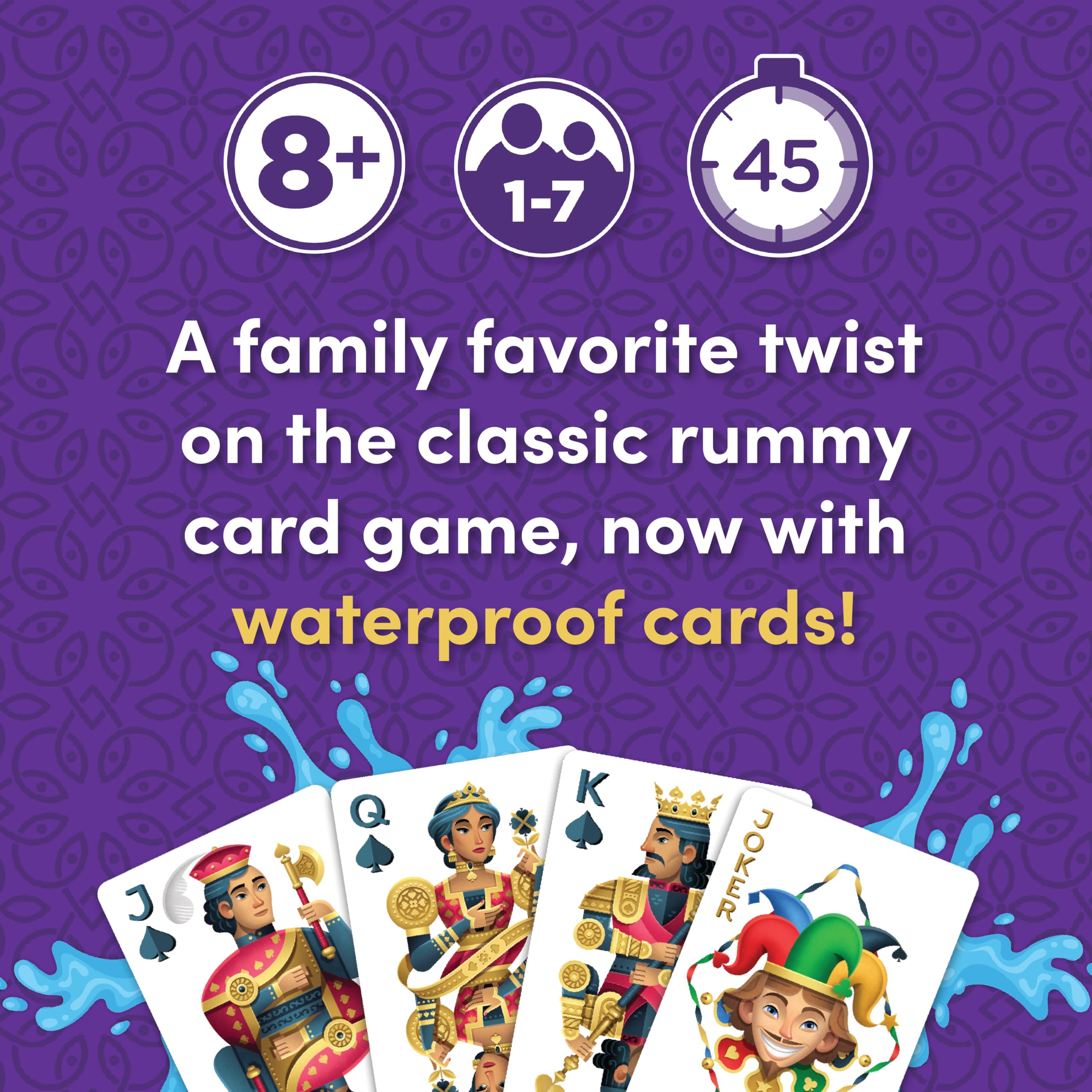 PlayMonster primer plano de carta Five Crowns con comodín visible y ventaja táctica