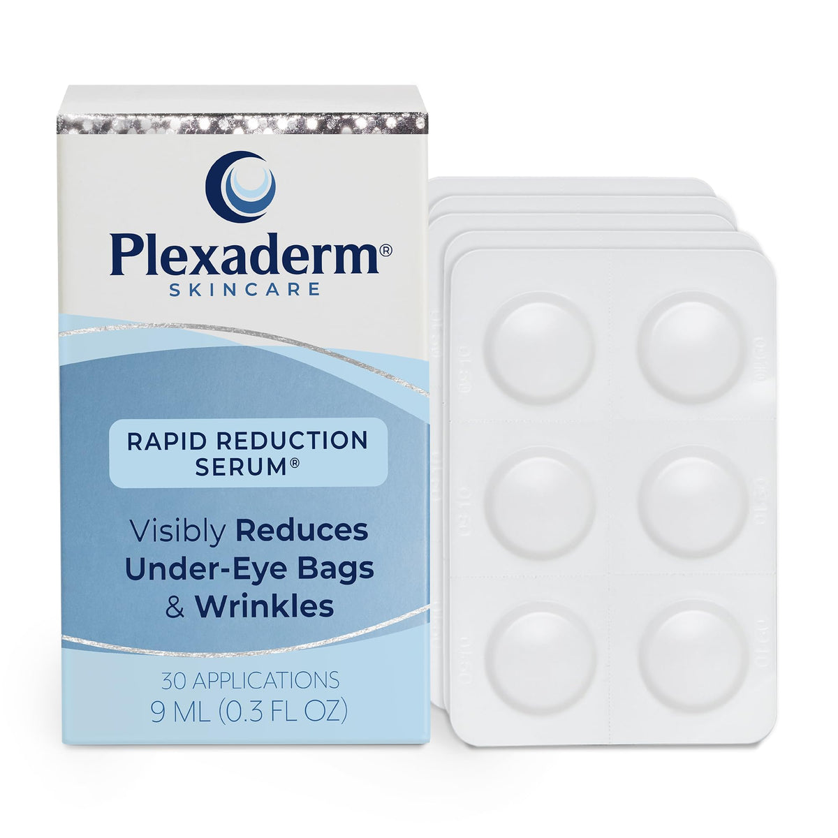 Plexaderm envase frontal con 30 monodosis mostrando conveniencia y dosificación precisa