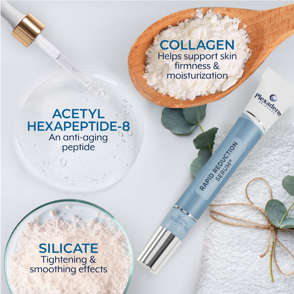 Plexaderm textura del sérum extendida para ver su acabado satinado