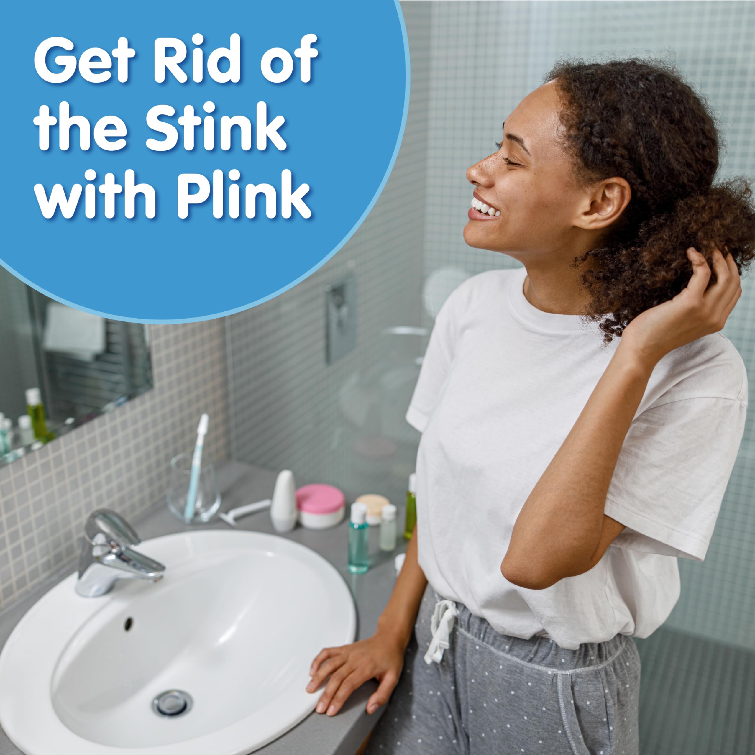 Plink comparación de tamaño y cantidad de 18 pastillas para mantenimiento prolongado