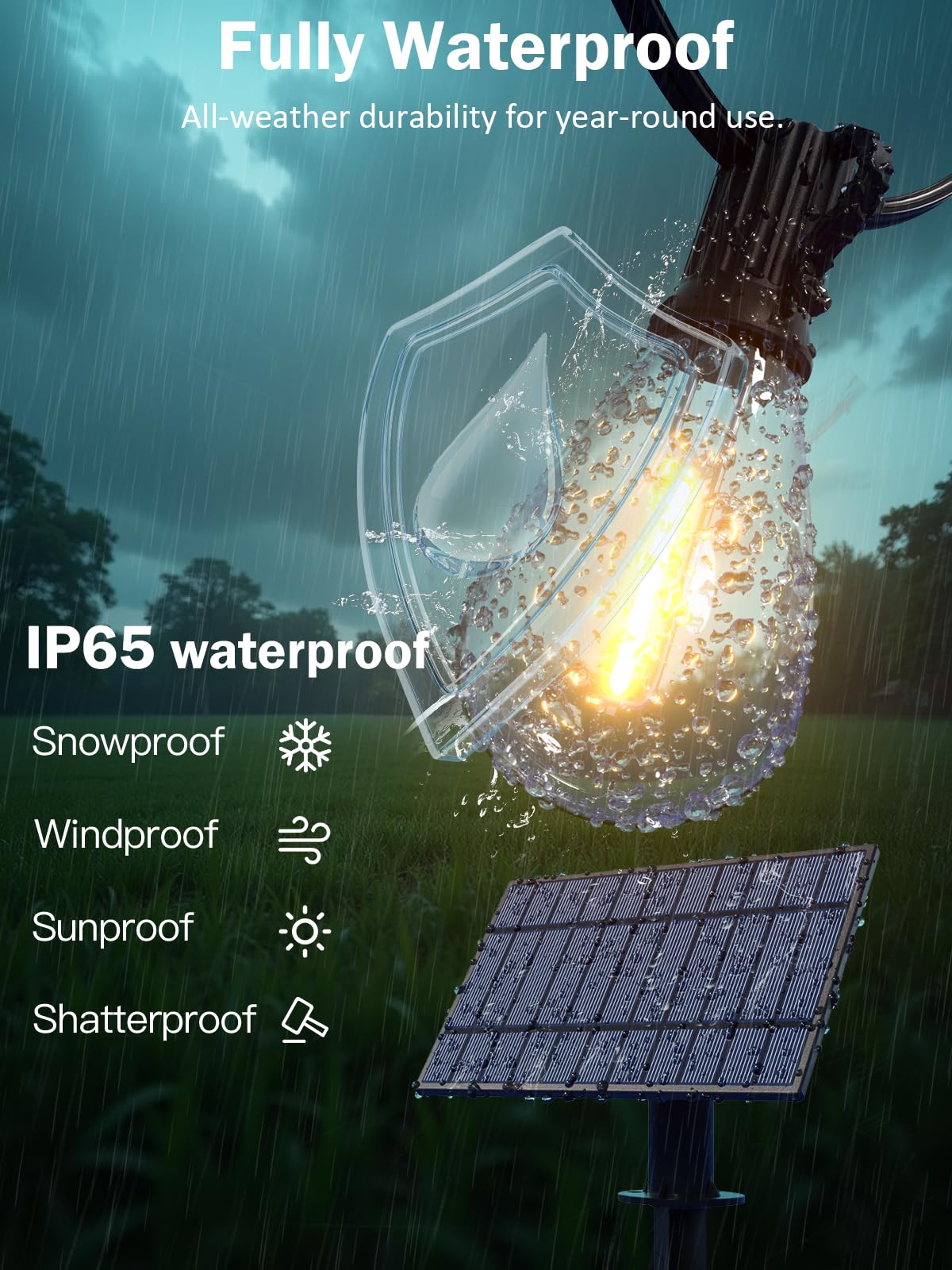 plosim luces usadas en camping proporcionando iluminación sin cables