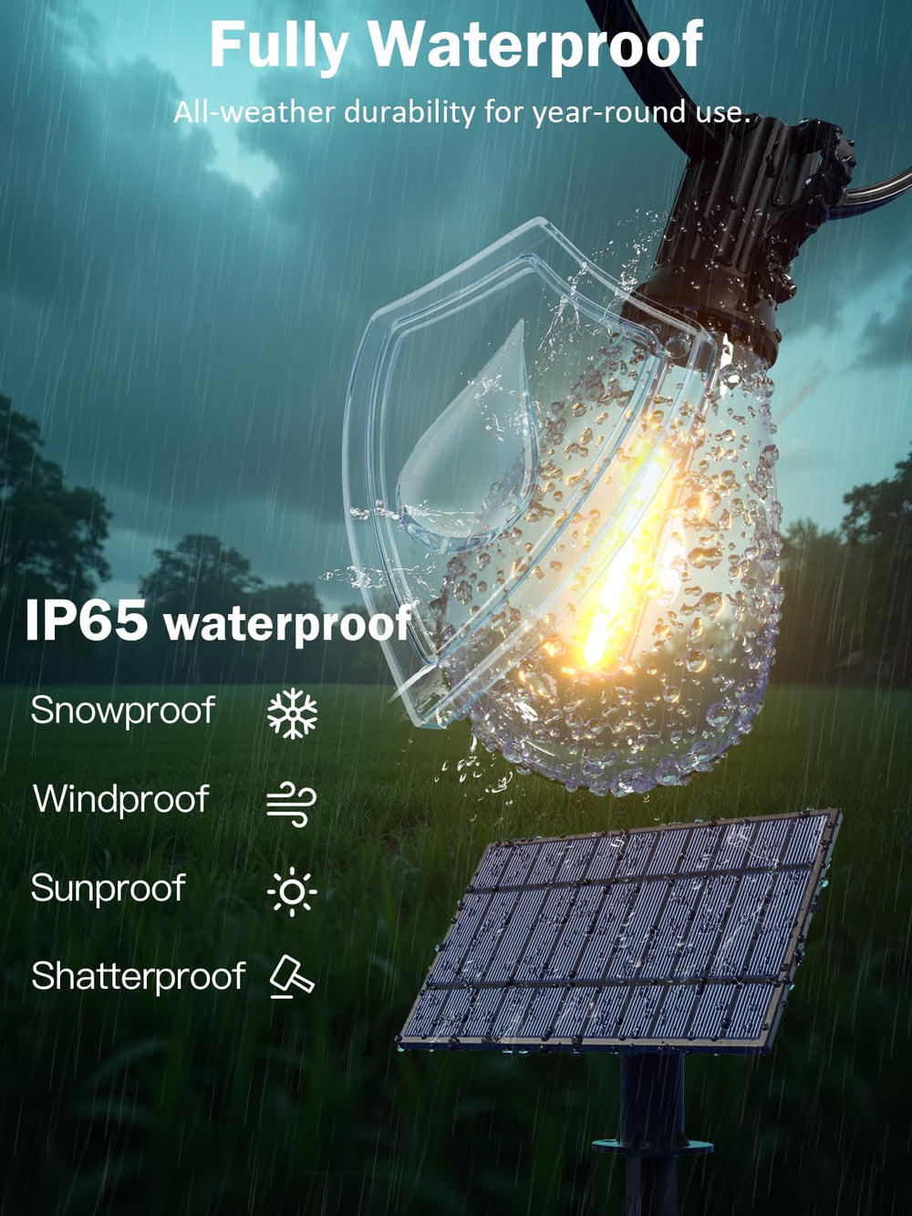 plosim luces usadas en camping proporcionando iluminación sin cables