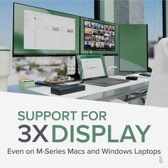 Plugable panel trasero con múltiples puertos para productividad